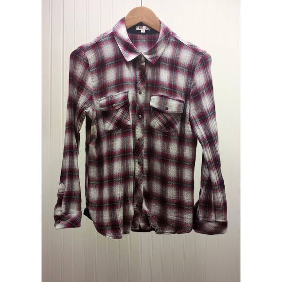 KUT from the Kloth plaid button down shirt  size MP - Picture 1 of 5